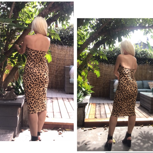 ☕️Leopard Print Midi Slimming Dress🤩 - Picture 5 of 5